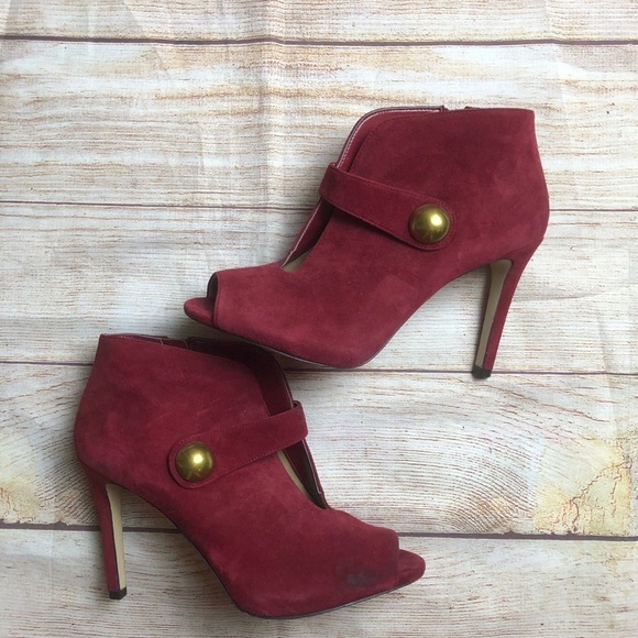 Michael Kors Red Booties - Picture 1 of 11